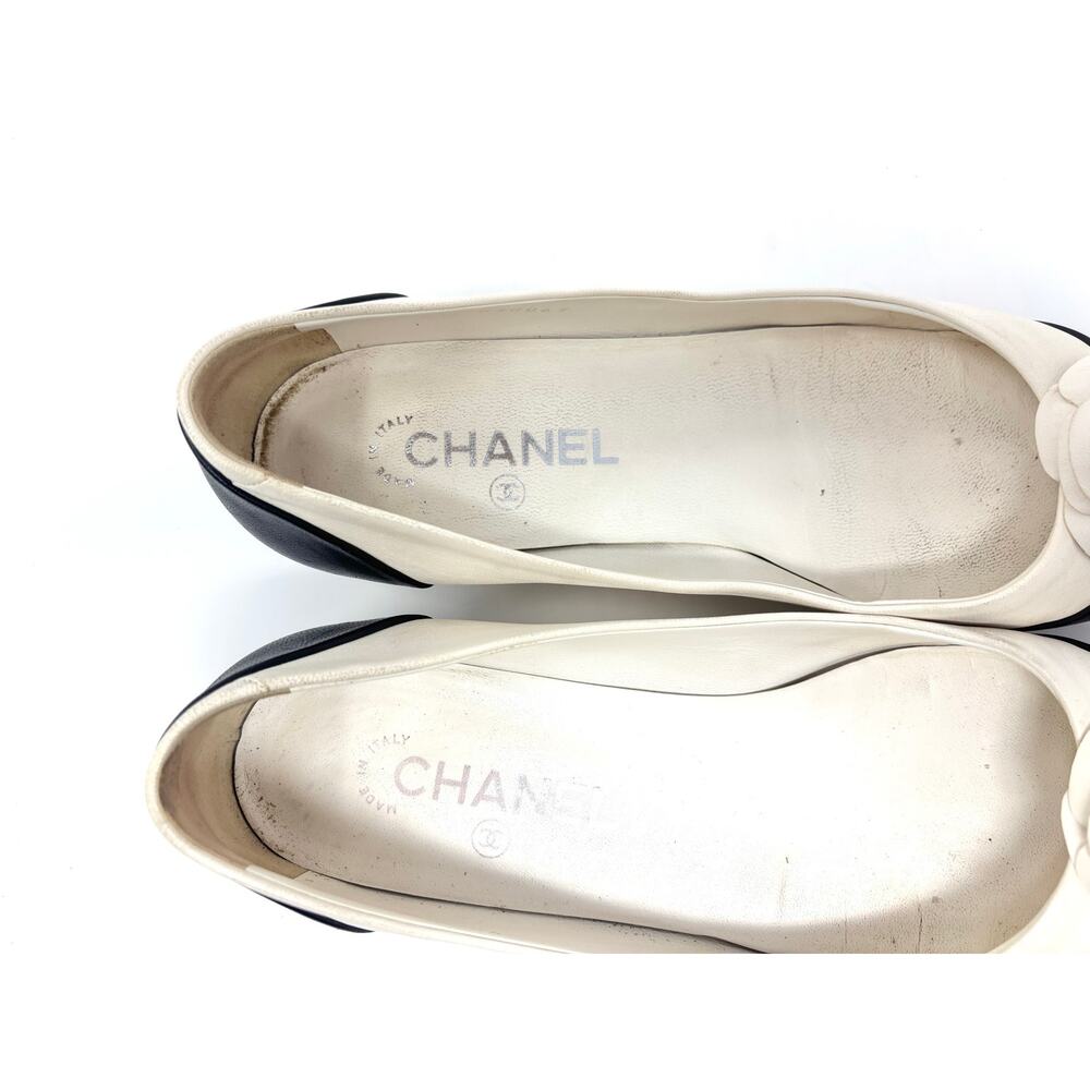 Chanel CC Camellia Flower Leather Ballet Flats EU 39 - Picture 8 of 9